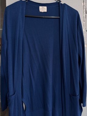St. John's Bay Navy Open-Front Women's Cardigan